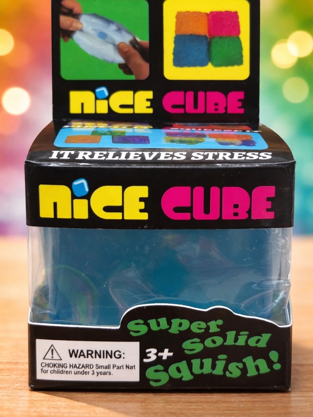 Nice Cube Super Solid Squish Stress Toy - Blue